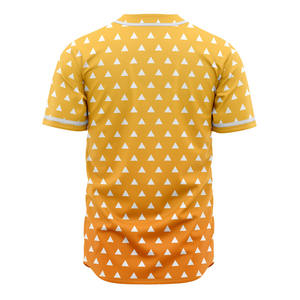 เสื้อเบสบอลแขนสั้นแบบซับลิเมชั่นสำหรับกิจกรรมกลางแจ้ง ติดกระดุม แบบสั่งทำพิเศษ - Product Image 2