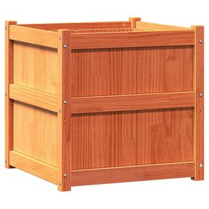 Macetas y jardineras de madera de pino macizo color marrón cera de 23.6 pulgadas para jardín - Product Image 2