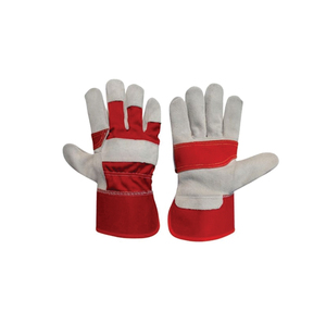 Premium Grade Double Palm Leather <b>Fire</b>-Proof Anti-Slip Safety Gloves EN420 Heavy Duty Labor Protection Industrial Construction - Product Image 1