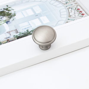 Tirador de Gabinete de Aleación de Zinc con Diseño de Hongo, Acabado Níquel Cepillado, Moderno, para Muebles de Cocina y Baño, Precio Económico - Product Image 3