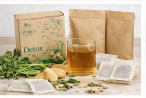 Té de Hierbas Secas Premium, Bolsitas de Té de Apio, Hojas de Loto y Jengibre, Favorece la Desintoxicación y la Pérdida de Peso, Bolsitas de 2g, Raw Health, Marca NMPT, 2 Años - Product Image 4