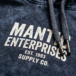 Sudadera con capucha vintage de 500 g/m² para hombre, con cremallera, efecto desgastado y lavado ácido, venta al por mayor, fabricación personalizada - Product Image 2