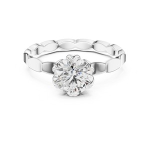 Bague Solitaire Classique en Or Massif 14K avec Diamant de Laboratoire Rond de 1 Carat – Meilleure Vente Bijoux Fins pour le Corps - Product Image 1