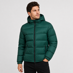 Insulated puffer <b>jacket</b> with smooth texture and dependable seasonal comfort <b>for</b> stylish outdoor adventures and relaxed winter - Product Image 1