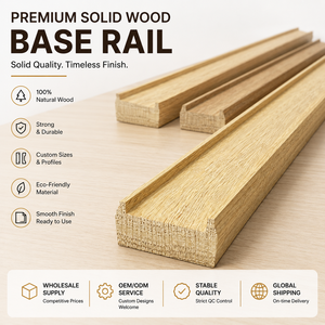 Barandilla de Madera para Escalera EFS BR001, Montada en la Pared, 62 mm de Ancho, 28 mm de Alto, Acabado Rústico Pintable, 1 Año de Garantía, Fácil Instalación - Product Image 1