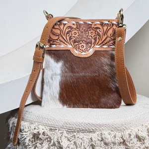 Fashion Hand Tooled Leather Smart <b>Phone</b> Purse Western Leather Cowhide <b>Crossbody</b> <b>Phone</b> <b>Bags</b> Hand Stitched Cellphone Mobile Purse - Product Image 4