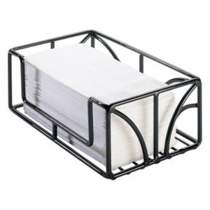 Porta Servilletas de Hierro con Acabado en Polvo Negro Mate, Ideal para Decoración del Hogar, Cocina, Hotel y Regalos - Product Image 2