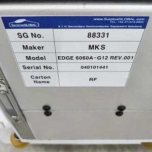 Válvula de Control de Presión Integrada MKS EDGE 6060A-G12 - Equipo y Piezas de Semiconductores de Confianza de Marca Global - Product Image 6