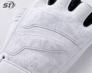 Gants de cyclisme mi-doigts blancs respirants avec coussinets en gel antidérapants – Gants de vélo professionnels en gros OEM - Product Image 6