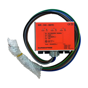 Surgefree อุปกรณ์ป้องกันไฟกระชาก SZK-040-380Y surgezero, อุปกรณ์ป้องกันไฟกระชากที่ออกแบบมาให้มีสาย40kA อุปกรณ์ป้องกันไฟกระชากในปัจจุบัน - Product Image 2