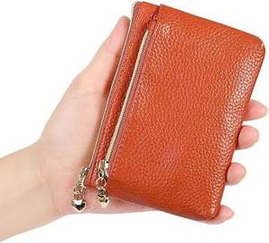Genuine leather coin purse Small leather <b>wallet</b> Compact coin <b>holder</b> Leather change purse Mini leather pouch - Product Image 1