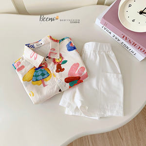 Ensemble de vêtements pour garçons d'été de haute qualité, style décontracté de plage, vêtements pour enfants, ensembles de vêtements pour tout-petits - Product Image 4