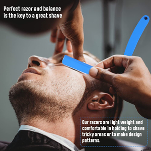 Beauty Care Instruments Straight Folding Barber <b>Razor</b> with Wooden Handle Shaving Barber <b>Razor</b> Knife <b>Razor</b> Black <b>Single</b> <b>Blade</b> - Product Image 4