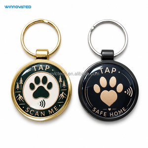 ID Imprimé QR <span class=keywords><strong>Code</strong></span> PVC Époxy Pet Portable NFC Dog Tag - Product Image 3