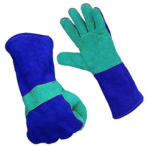 Guantes de Soldadura de Cuero Vacuno Resistentes al Calor, Guantes de Seguridad Industrial, Proveedor Mayorista OEM para Europa y EE. UU. - Product Image 1