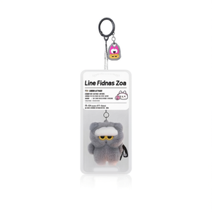 Line Friends Zoa Mini Flush Key <b>Ring</b> G-Dragon Zoa K-<b>POP</b> Plush Keychain Grey Fashion Pendants & Charms - Product Image 3