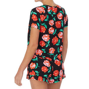 Conjunto de Verano Ligero para Mujer, Diseño Floral con Cuello Redondo y Servicio OEM, Diseño de Alta Calidad - Product Image 3