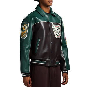 OEM Customized Outdoor Waterproof Avirex Leather <b>Jackets</b> Luxury Custom High Quality Street Wear <b>Men</b> Leather Avirex <b>Jackets</b> - Product Image 5