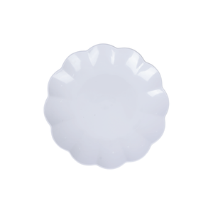 Black Plastic Dessert <b>Plate</b> Scalloped Edge Solid Pattern Eco Friendly Minimalist Dinner Dish Halo Brand Model Sdl-071 <b>Camping</b> - Product Image 1