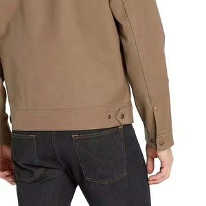 Men's Custom Heavy Duty <b>Canvas</b> Worker Casual <b>Jacket</b> with Embroidery Windproof Breathable Outdoor <b>Work</b> Coat - Product Image 6