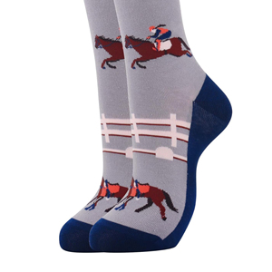 Chaussettes d'équitation de qualité supérieure, édition optimale, pour usage sportif, avec impression personnalisée, chaussettes d'équitation équestres très vendues - Product Image 3
