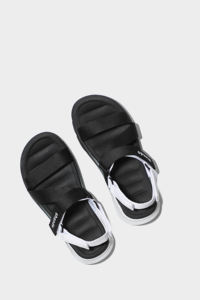 Sandales de sport SHONDO Vietnam F6 décontractées bicolores noir et blanc dégradé, séchage rapide, légères, à bout ouvert, avec bride de talon amovible - Product Image 6