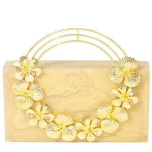 Modern Pearl Embellished Beaded Bridal Clutch Handmade Flower Crystal Evening Purse Custom <b>Wedding</b> Decoration Gift - Product Image 5