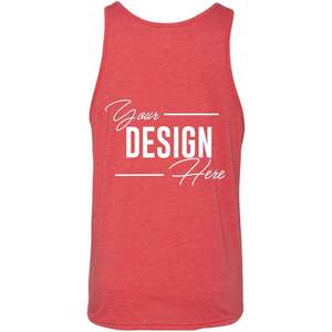 Débardeurs personnalisés Bella 3480 unisexes, débardeurs personnalisés pour hommes, impression multicolore sur le devant et le dos, créez votre propre haut - Product Image 4