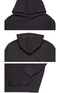 Sudadera con capucha extragrande de algodón, corte holgado, para hombre, de felpa francesa de alta calidad, personalizable con logotipo. - Product Image 4