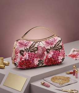Bolso de Mano de Fiesta para Mujer, Personalizado, Bordado, de Alta Calidad, con Cuentas, Brillante - Product Image 1