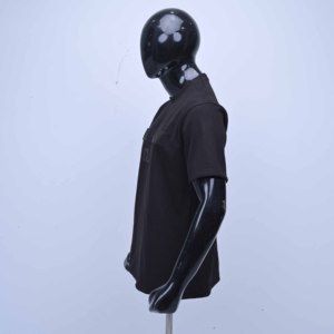 T-shirt pour homme de haute qualité, à logo personnalisé, tricoté, coupe ajustée, respirant, séchage rapide, manches courtes, couleur unie, pour l'été et les activités de plein air - Product Image 4