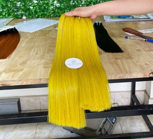 วิกผมคนแท้แบบไม่ผ่านกระบวนการผมถักทอพร้อมผ้าทอทออัจฉริยะ - Product Image 4