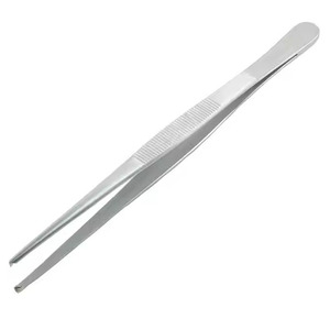 Pinzas de Disección de Acero Inoxidable Alemán de 1x2 Dientes, Pinzas Quirúrgicas Manuales Reutilizables para Tejidos, Clase II, Certificación CE - Product Image 1