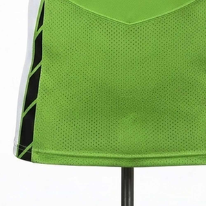 Women's American Football Jersey Green Black <b>Mesh</b> Printed V-Neck <b>Short</b> Sleeve Breathable Team Numbers Loose Fit 100% Polyester - Product Image 6