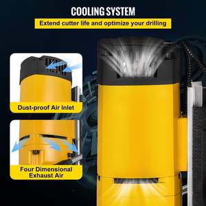 Portable Electric 1200W <b>Magnetic</b> <b>Drill</b> Press Machine 9/10 Inch (23mm) Boring Diameter 2920 Lbs <b>Magnetic</b> Force 500RPM Drilling - Product Image 5