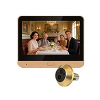 Interphone audio sans fil Enxun 2.4G WiFi avec caméra 3MP, détection de mouvement, écran LCD TFT 4,3 pouces, alimenté par batterie, microphone intégré