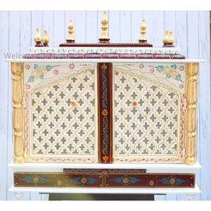 White <b>Model</b> 1 Wooden Home Decor Elegant Temple for Home - Product Image 3