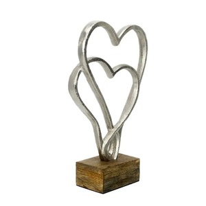 Sculpture d'art moderne en aluminium moulé à la main, figurine de table écologique et durable pour anniversaire, salon, décoration intérieure - Product Image 3