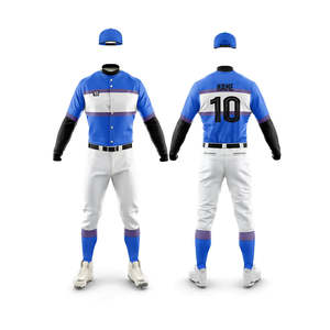 Uniformes de Béisbol de Buena Calidad a Bajo Precio, Gran Venta, 100% Poliéster, Cuello en V Personalizado, Cintura Elástica, Secado Rápido, Transpirable y Cómodo - Product Image 4