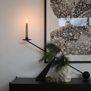 Modern Double Glass Tealight <b>Candle</b> Holder Metal Ring Stand Decorative Votive <b>Candle</b> Holder - Product Image 5