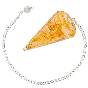 <b>Top</b> Selling Citrine <b>Crystal</b> Orgone Pendulum Conical Shape Polished Carving Beautiful Dowsing Tool Energy Healing Wholesale - Product Image 6