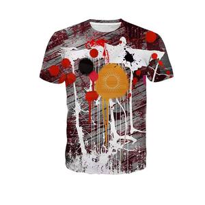 Summer Men's Sporty Printed Quick-Drying Fitness Clothing Short-Sleeved Gym <b>Compression</b> T-Shirt Bodybuilding Running Sports - Product Image 1