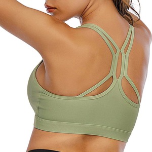 Custom Logo Front Lightweight Breathable Women's High Support Gym Yoga Sports <b>Bra</b>-Wholesale Price Latest Arrivals - Product Image 6