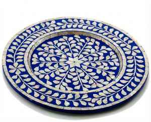 Plateaux de service et de rangement en résine incrustée de MOP, best-sellers, pour chocolats et dattes, nouveau design floral, décor de table - Product Image 4