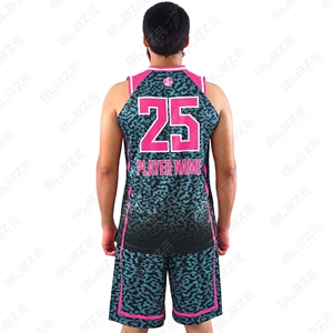 Uniforme de basket-ball unisexe pour adultes de haute qualité, personnalisable, respirant, 100% polyester, antibactérien, anti-UV, maillot d'été BSCI - Product Image 2