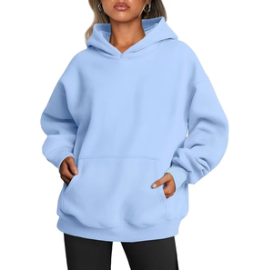 Sweat-shirt à capuche surdimensionné pour femme avec logo personnalisé, fabricant de sweats à capuche de luxe en coton lourd - Product Image 1