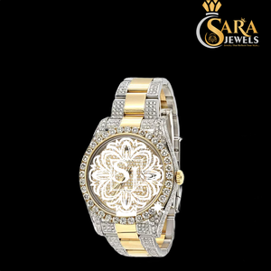 Totalmente VVS Moissanite Diamond Hip Hop Watch Comprar Fecha y día Bling Movimiento mecánico analógico de lujo Iced Out Diseño de moda - Product Image 3