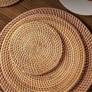Handmade Wicker Painted Bag Pattern Home Decoration Circular Design Eco-Friendly <b>Craft</b> Vinagreen Ninh Binh 100% Free Tax - Product Image 1