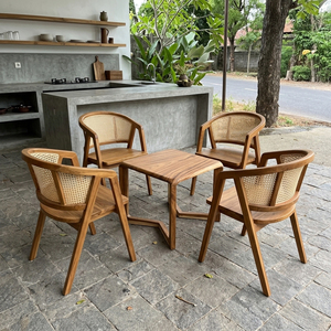 Table basse à pieds arqués, style scandinave, moderne, en bois de Suar, design de cadre incurvé de haute qualité, meuble d'appoint pour salon - Product Image 4