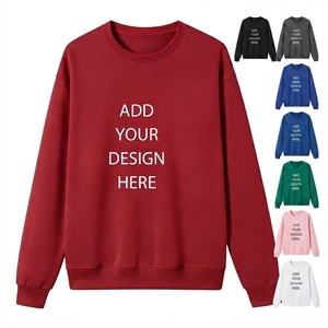 Custom logo Screen Print Cotton Striped Rib Pullover Oversized Hooded Sweatshirt Top Leisure Hoodies Women Crew Neck Sweatshirt - Product Image 3